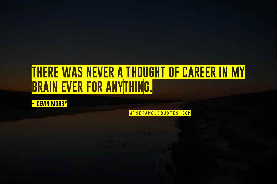 Mbna Wall Quotes By Kevin Morby: There was never a thought of career in