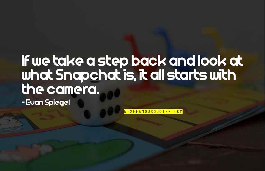 Mcarthurs Quotes By Evan Spiegel: If we take a step back and look
