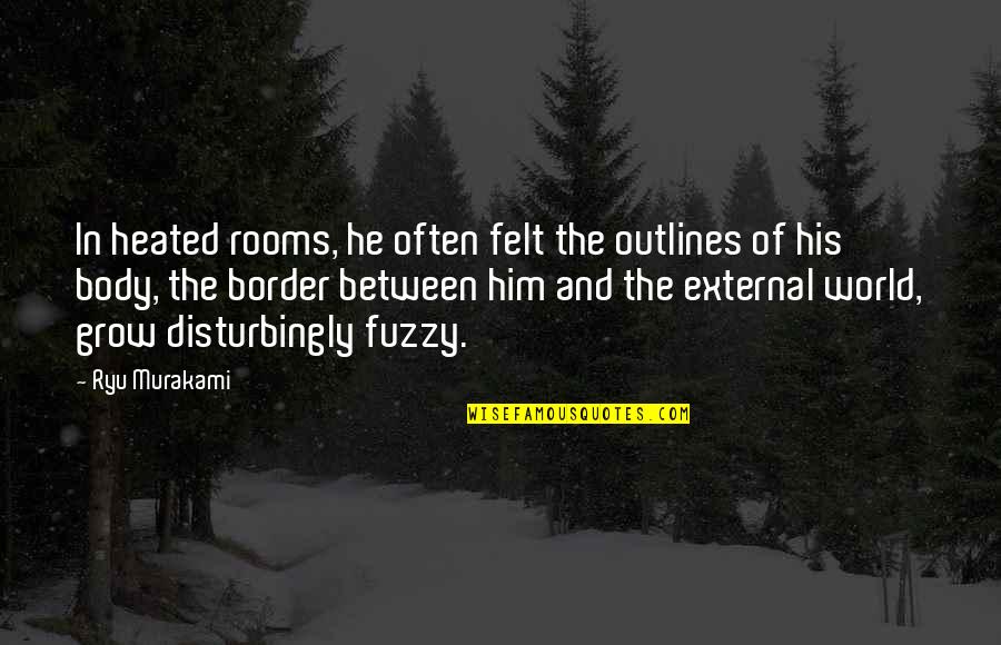 Mcat Quotes By Ryu Murakami: In heated rooms, he often felt the outlines