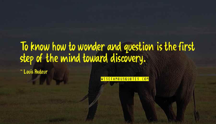 Mccahan Helfrick Quotes By Louis Pasteur: To know how to wonder and question is
