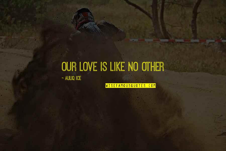 Mccluer South Berkeley Quotes By Auliq Ice: Our love is like no other
