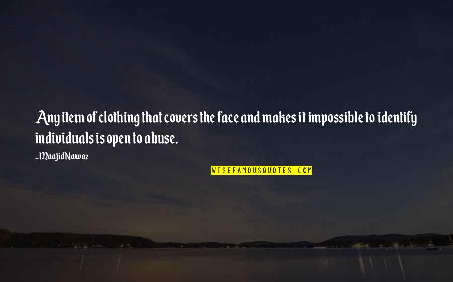Mccollins Scotch Quotes By Maajid Nawaz: Any item of clothing that covers the face