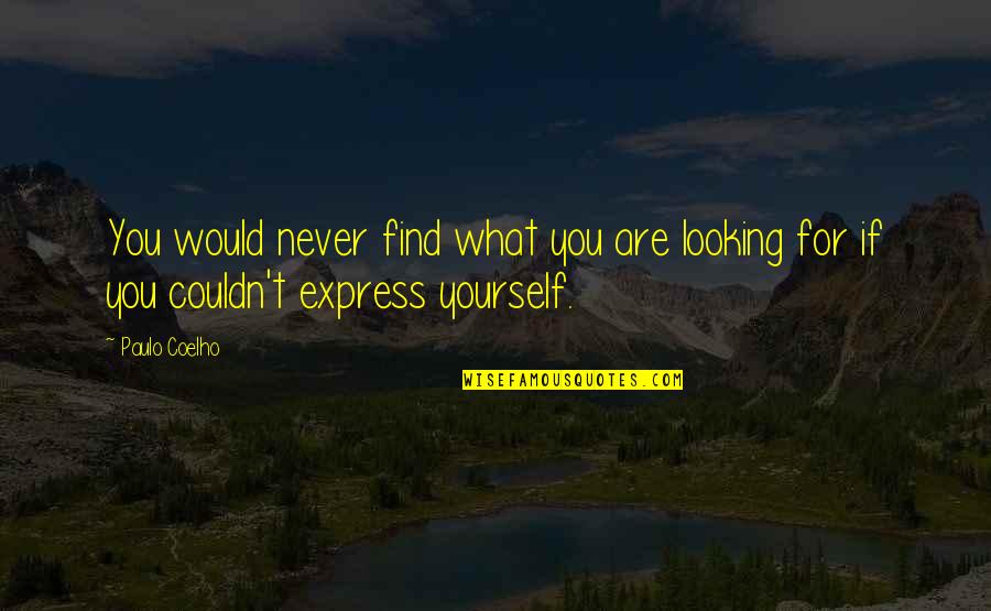 Mcelheney Walks Quotes By Paulo Coelho: You would never find what you are looking