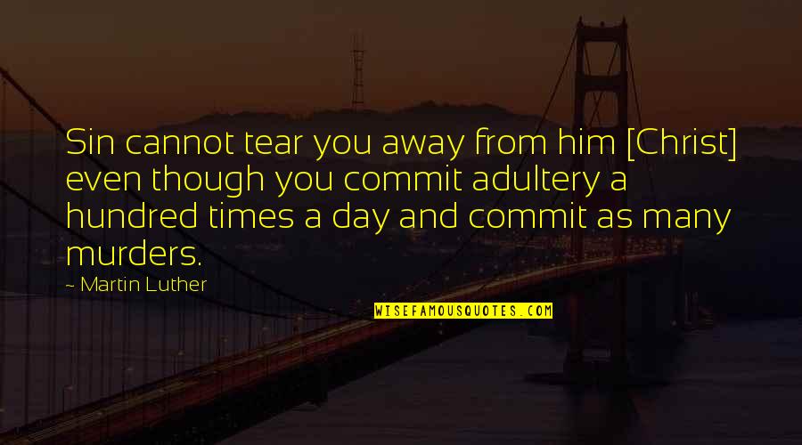 Mcelwaine Art Quotes By Martin Luther: Sin cannot tear you away from him [Christ]