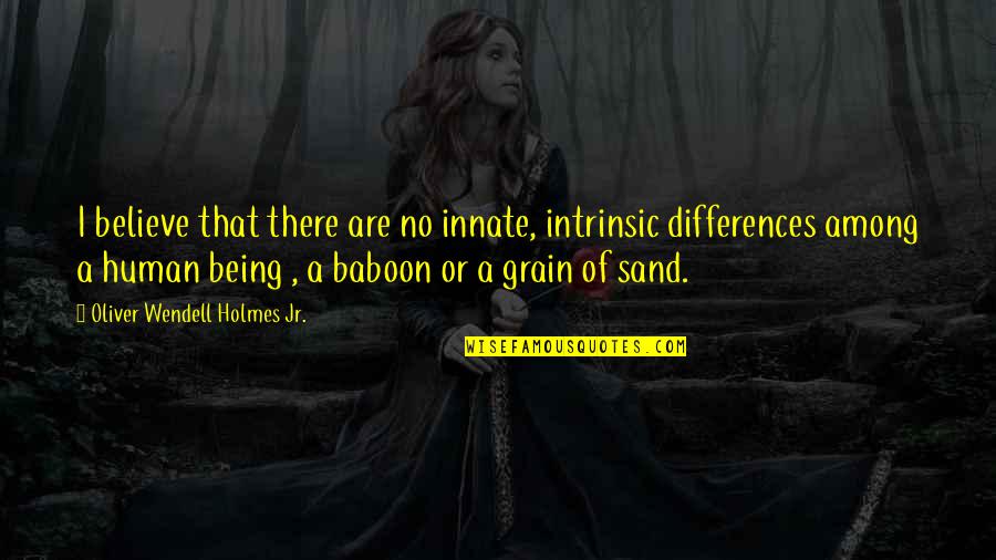 Mcfield Baptist Quotes By Oliver Wendell Holmes Jr.: I believe that there are no innate, intrinsic Mcfield Baptist Quotes By Oliver Wendell Holmes Jr.: I believe that there are no innate, intrinsic