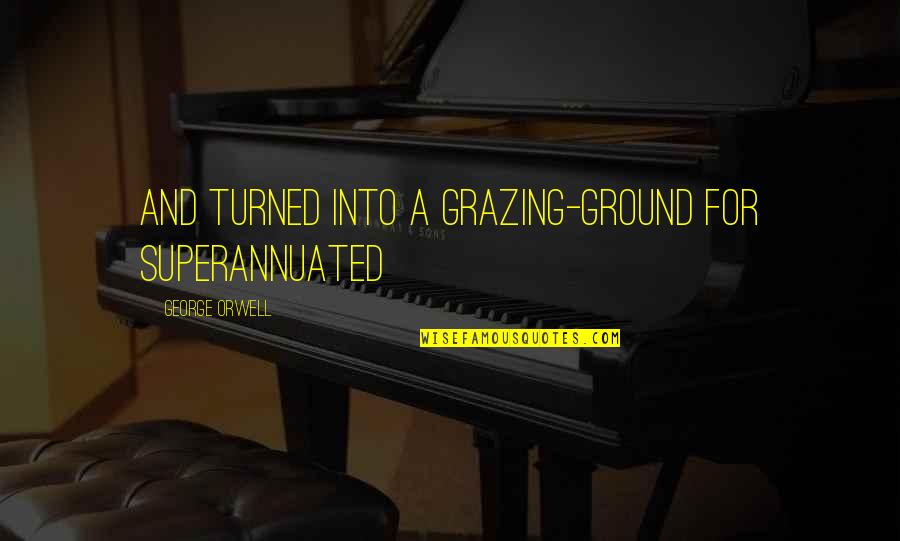 Mcgarvey Coffee Quotes By George Orwell: and turned into a grazing-ground for superannuated