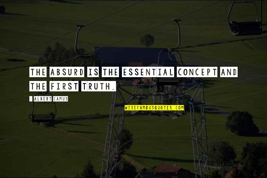 Mckelway Quotes By Albert Camus: The absurd is the essential concept and the