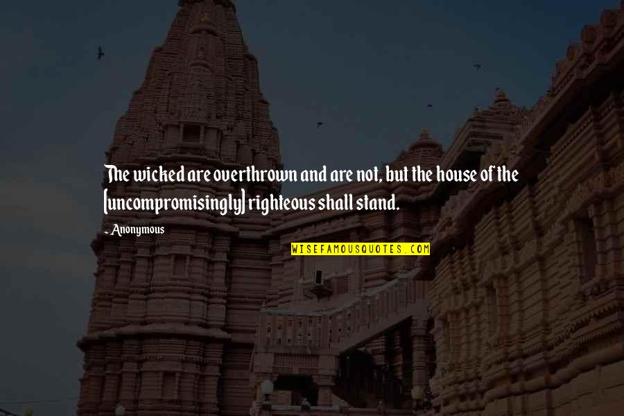 Mcnelly Optical Quotes By Anonymous: The wicked are overthrown and are not, but Mcnelly Optical Quotes By Anonymous: The wicked are overthrown and are not, but
