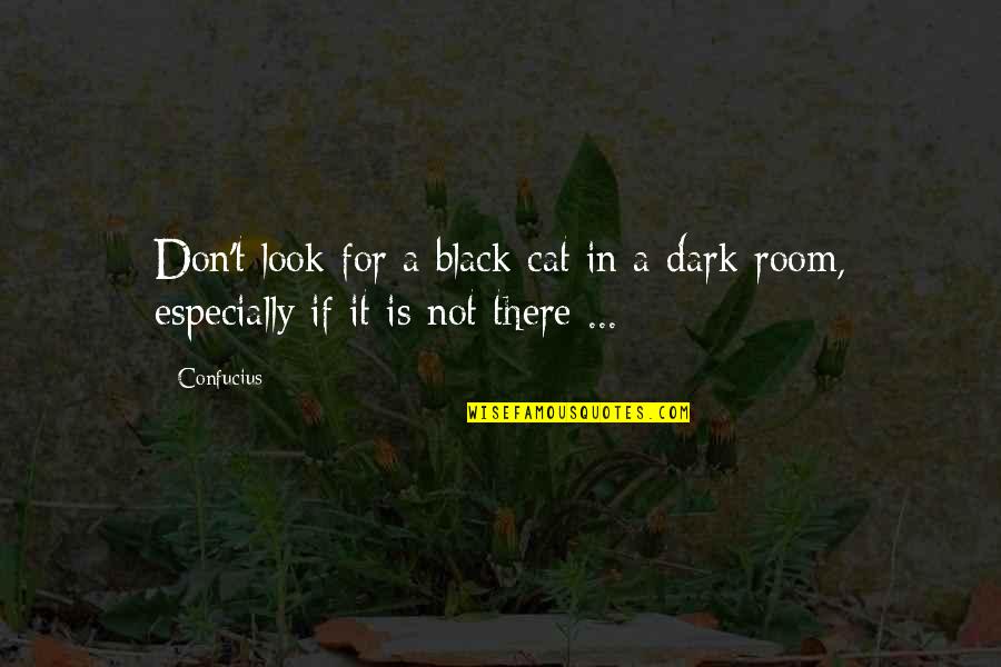 Mcrobiesettlement Quotes By Confucius: Don't look for a black cat in a