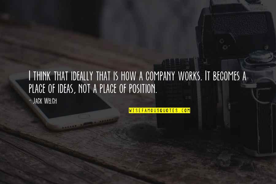 Mcwaters Remodeling Quotes By Jack Welch: I think that ideally that is how a Mcwaters Remodeling Quotes By Jack Welch: I think that ideally that is how a
