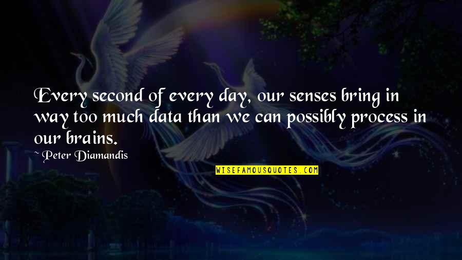 Mcwebb Truss Quotes By Peter Diamandis: Every second of every day, our senses bring