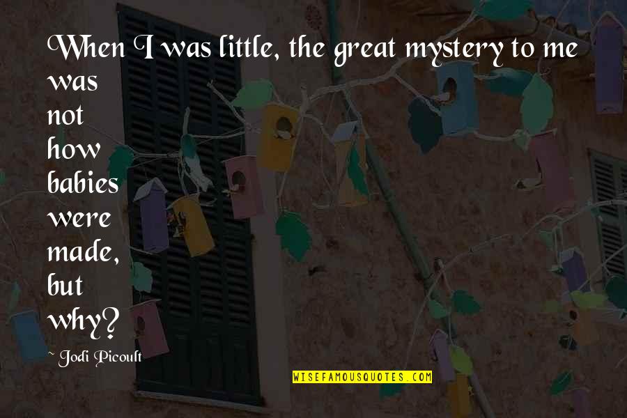 Me And My Babies Quotes By Jodi Picoult: When I was little, the great mystery to