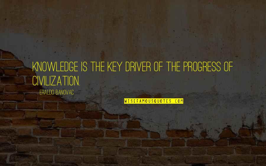 Meanning Quotes By Eraldo Banovac: Knowledge is the key driver of the progress Meanning Quotes By Eraldo Banovac: Knowledge is the key driver of the progress