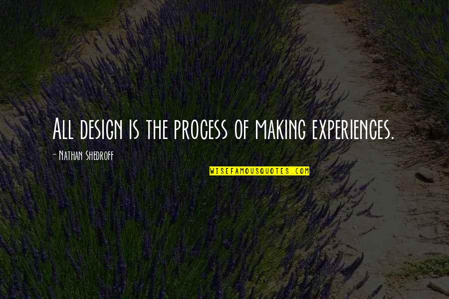 Meant To Meet Quotes By Nathan Shedroff: All design is the process of making experiences.