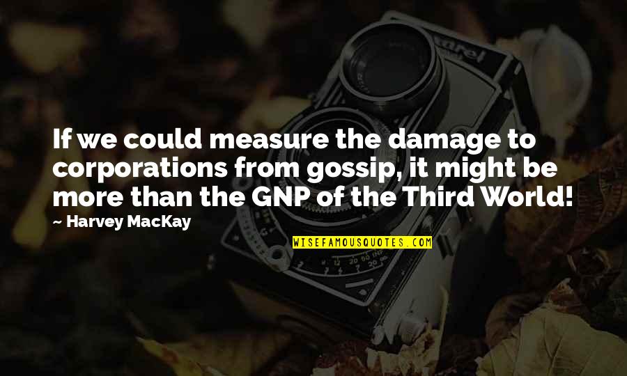 Measure Quotes By Harvey MacKay: If we could measure the damage to corporations