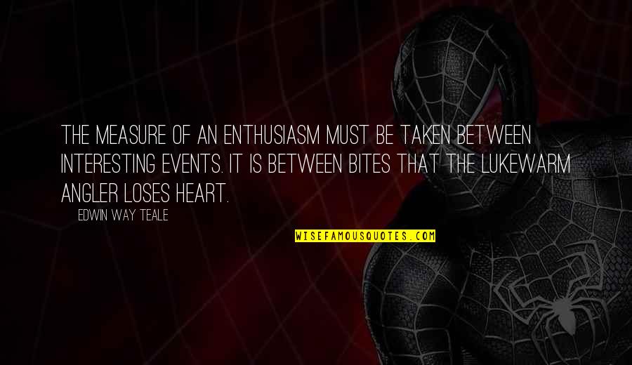 Measure Success Quotes By Edwin Way Teale: The measure of an enthusiasm must be taken