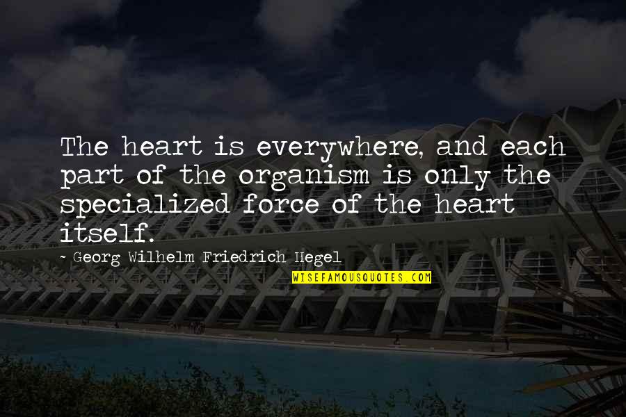 Measuresby Quotes By Georg Wilhelm Friedrich Hegel: The heart is everywhere, and each part of Measuresby Quotes By Georg Wilhelm Friedrich Hegel: The heart is everywhere, and each part of