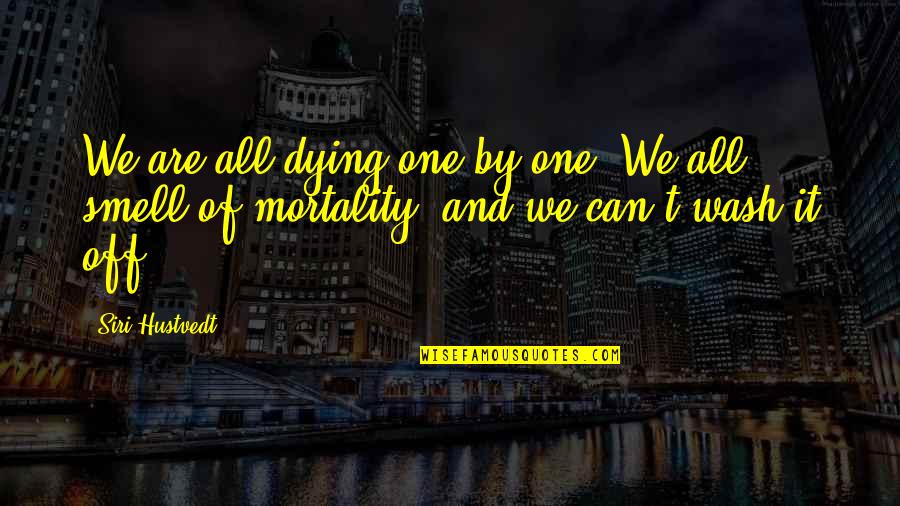 Mecalac Quotes By Siri Hustvedt: We are all dying one by one. We