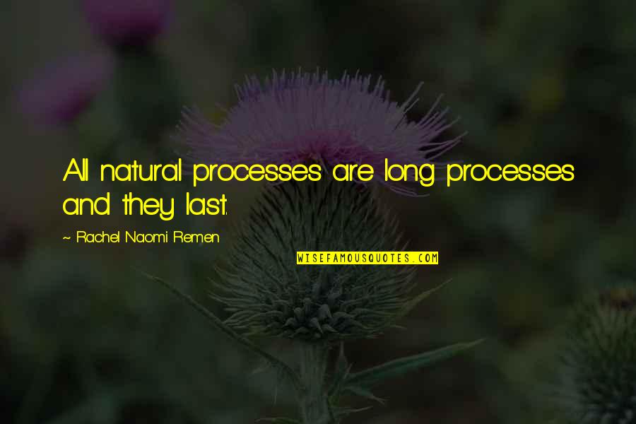 Mecenas Do Renascimento Quotes By Rachel Naomi Remen: All natural processes are long processes and they