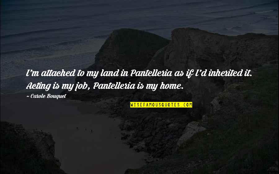 Mechatronics Solenoids Quotes By Carole Bouquet: I'm attached to my land in Pantelleria as Mechatronics Solenoids Quotes By Carole Bouquet: I'm attached to my land in Pantelleria as