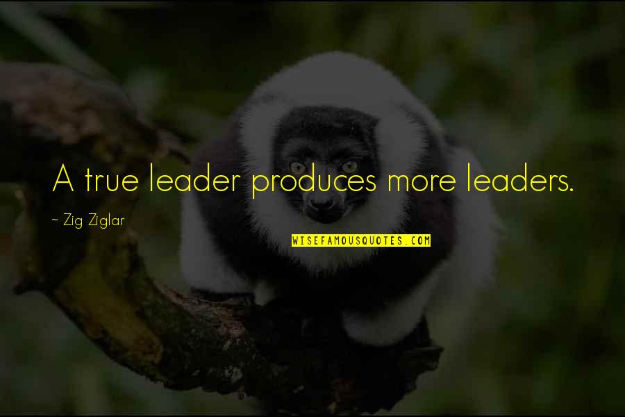 Media Control Chomsky Quotes By Zig Ziglar: A true leader produces more leaders.