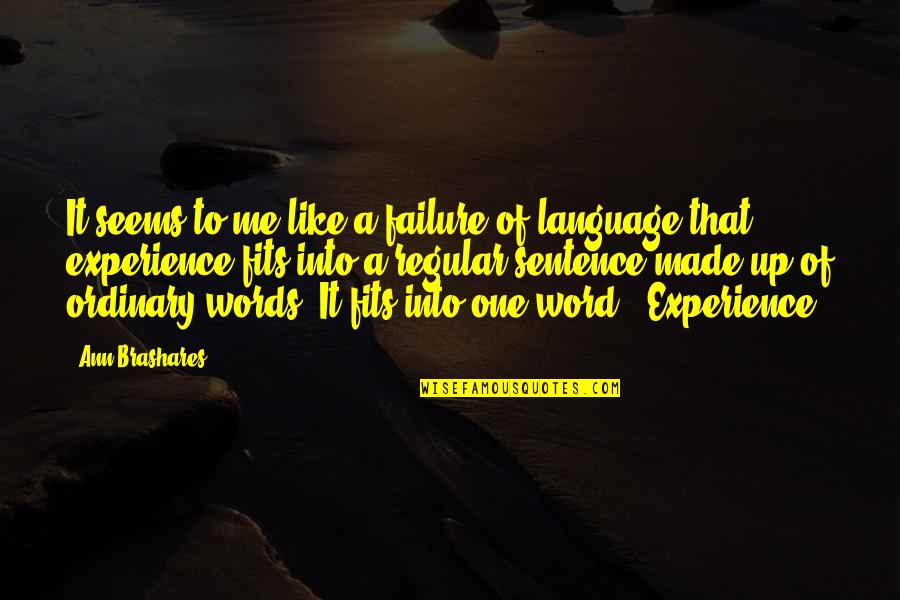 Medinet Seguros Quotes By Ann Brashares: It seems to me like a failure of Medinet Seguros Quotes By Ann Brashares: It seems to me like a failure of