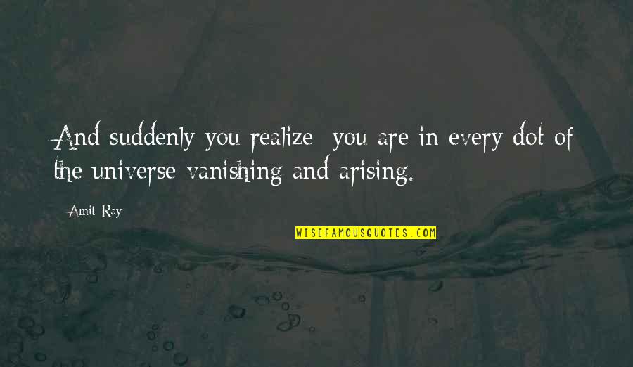 Meditation Chakra Quotes By Amit Ray: And suddenly you realize: you are in every