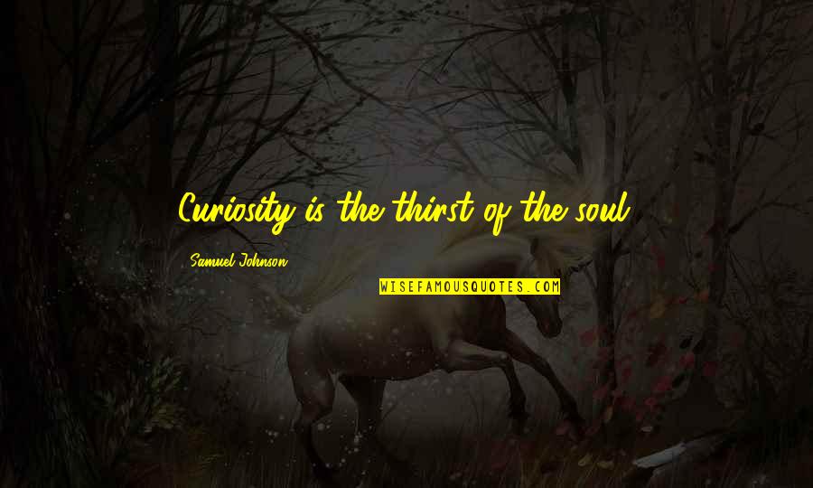 Meditz Mean In Hebrew Quotes By Samuel Johnson: Curiosity is the thirst of the soul.