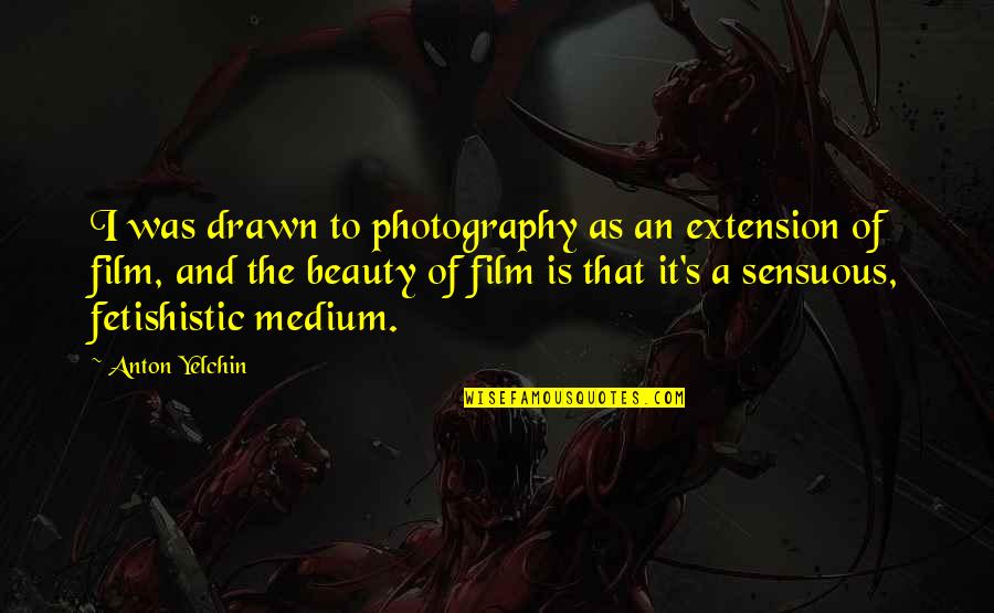 Mediums Quotes By Anton Yelchin: I was drawn to photography as an extension