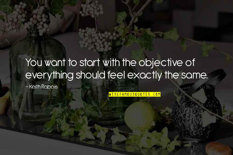 Meert Erpe Quotes By Keith Rabois: You want to start with the objective of