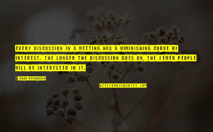 Meeting On Quotes By Mark McCormack: Every discussion in a meeting has a diminishing Meeting On Quotes By Mark McCormack: Every discussion in a meeting has a diminishing