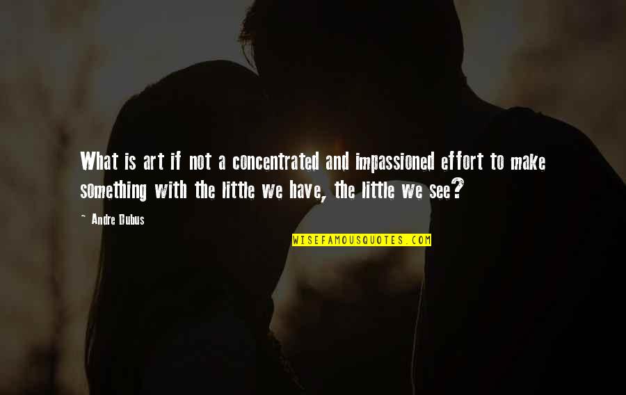 Meeting Someone A Year Ago Quotes By Andre Dubus: What is art if not a concentrated and Meeting Someone A Year Ago Quotes By Andre Dubus: What is art if not a concentrated and