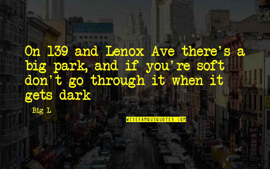 Megalitos Mas Quotes By Big L: On 139 and Lenox Ave there's a big Megalitos Mas Quotes By Big L: On 139 and Lenox Ave there's a big