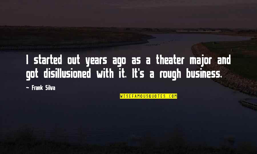 Meghanne Potter Quotes By Frank Silva: I started out years ago as a theater Meghanne Potter Quotes By Frank Silva: I started out years ago as a theater