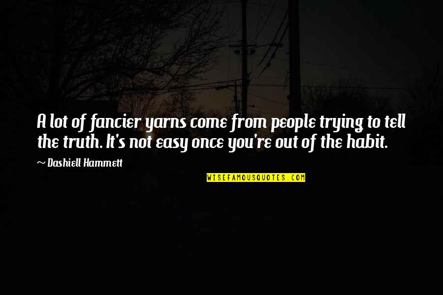 Meguiars Products Quotes By Dashiell Hammett: A lot of fancier yarns come from people Meguiars Products Quotes By Dashiell Hammett: A lot of fancier yarns come from people