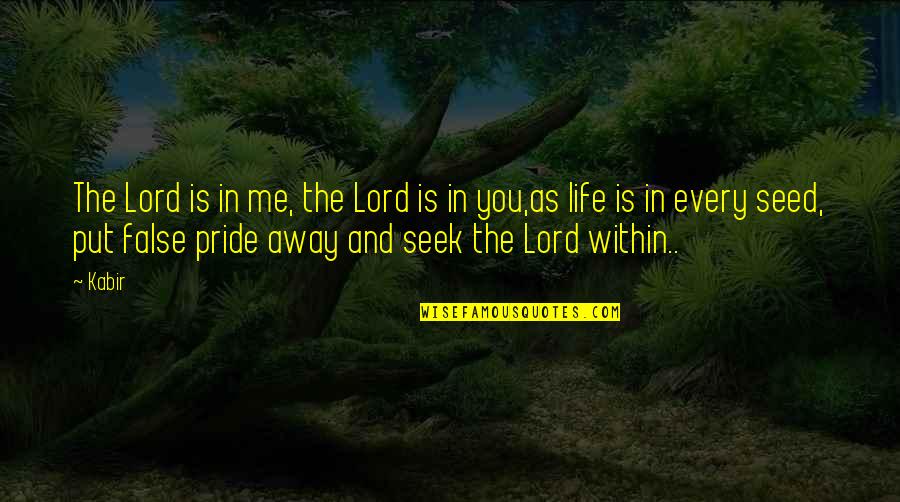Mehau Quotes By Kabir: The Lord is in me, the Lord is