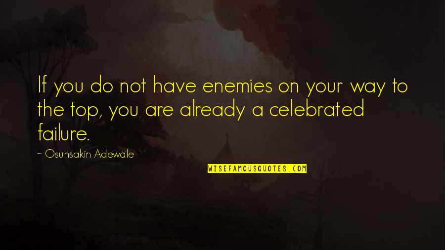 Mehedi Miraz Quotes By Osunsakin Adewale: If you do not have enemies on your