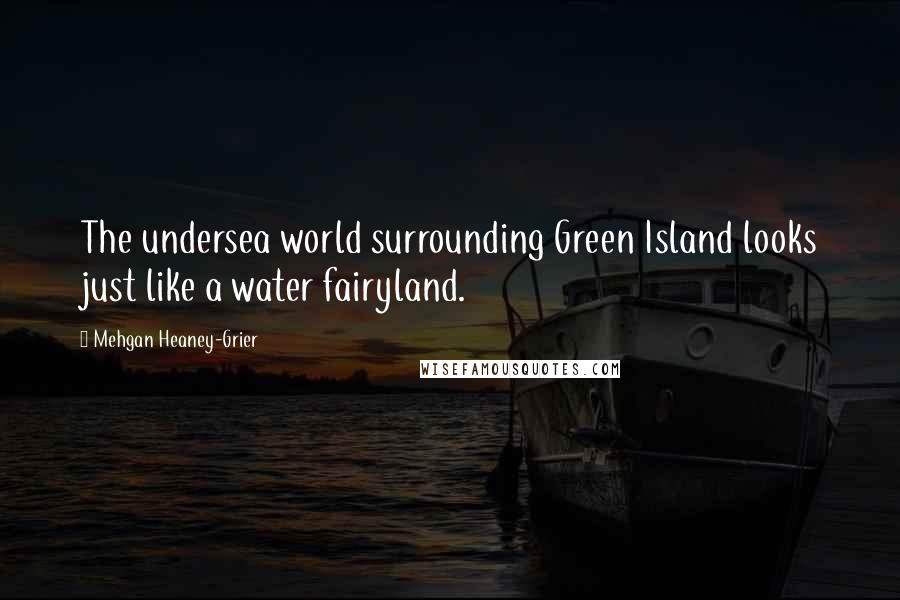 Mehgan Heaney-Grier quotes: The undersea world surrounding Green Island looks just like a water fairyland.