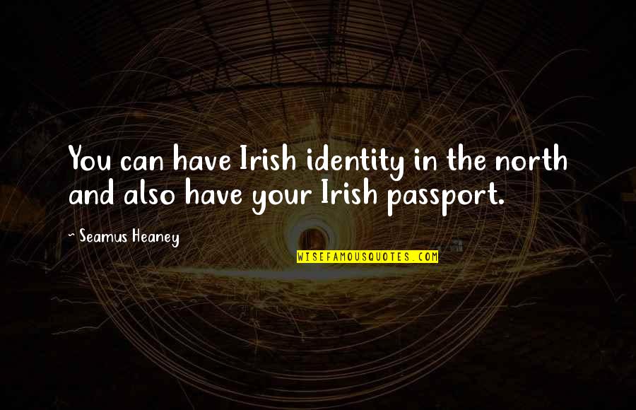 Mehlenbacher Quotes By Seamus Heaney: You can have Irish identity in the north