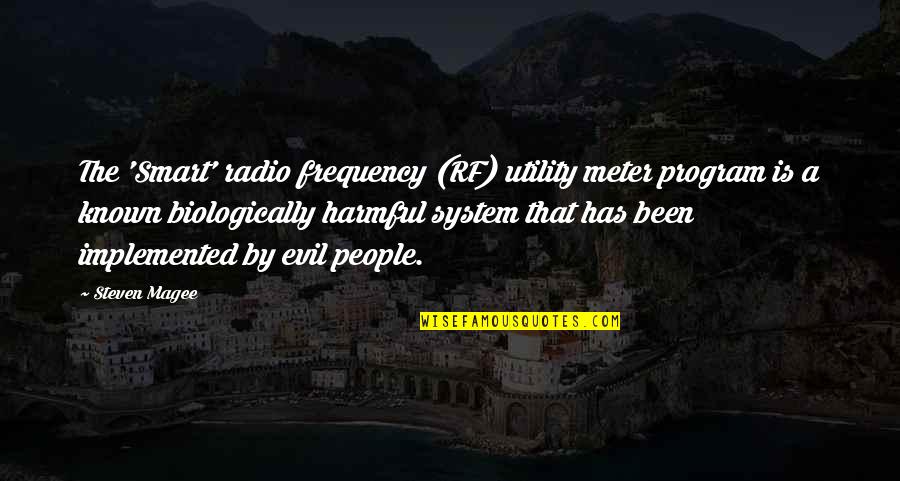 Mehmood Junior Quotes By Steven Magee: The 'Smart' radio frequency (RF) utility meter program