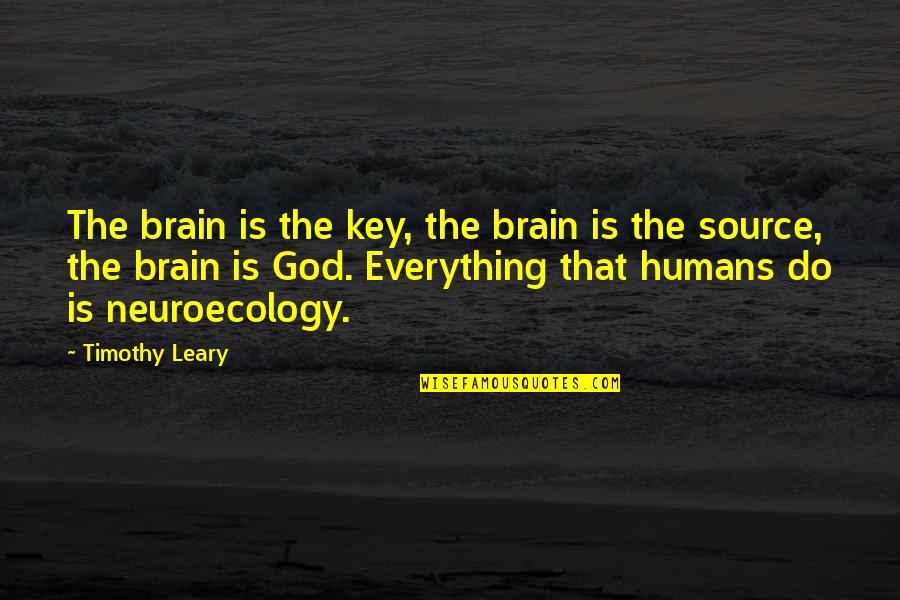 Meinhard Quotes By Timothy Leary: The brain is the key, the brain is