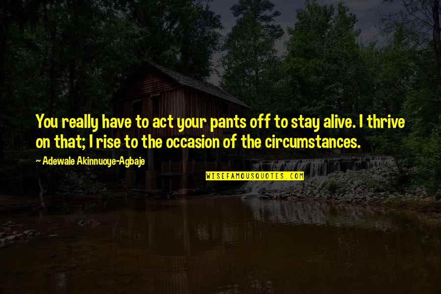 Meio Quotes By Adewale Akinnuoye-Agbaje: You really have to act your pants off Meio Quotes By Adewale Akinnuoye-Agbaje: You really have to act your pants off
