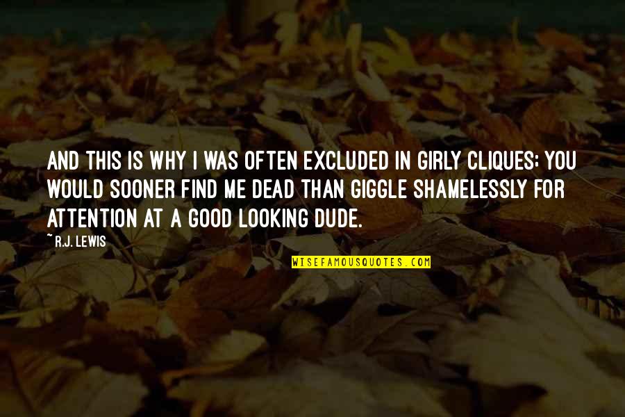 Mektuplar Nasil Quotes By R.J. Lewis: And this is why I was often excluded Mektuplar Nasil Quotes By R.J. Lewis: And this is why I was often excluded