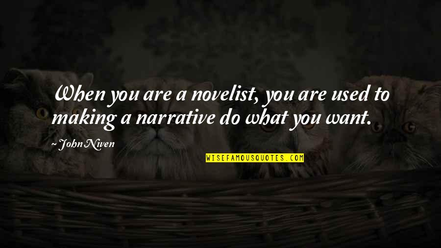 Melancholia Lars Von Trier Quotes By John Niven: When you are a novelist, you are used