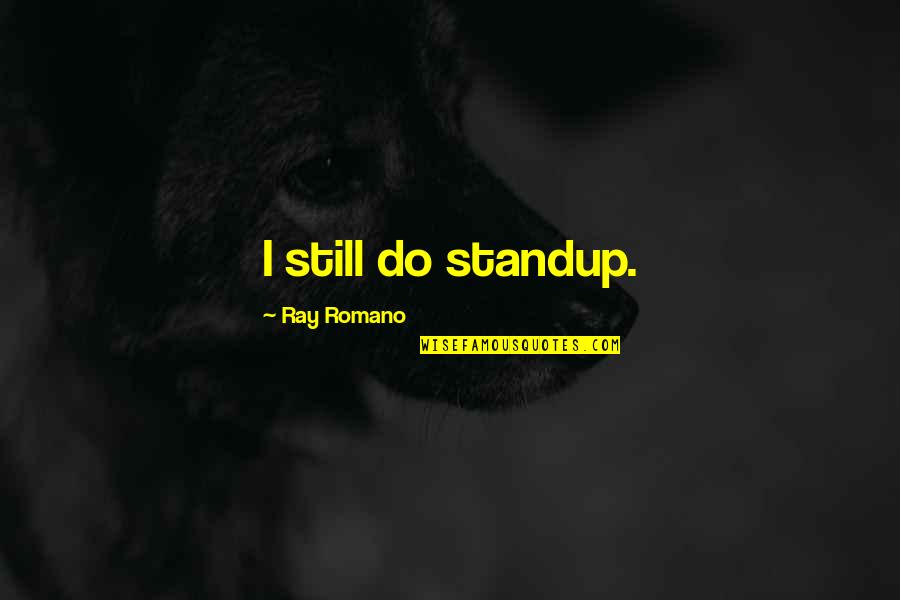 Melancholy Love Quotes By Ray Romano: I still do standup.