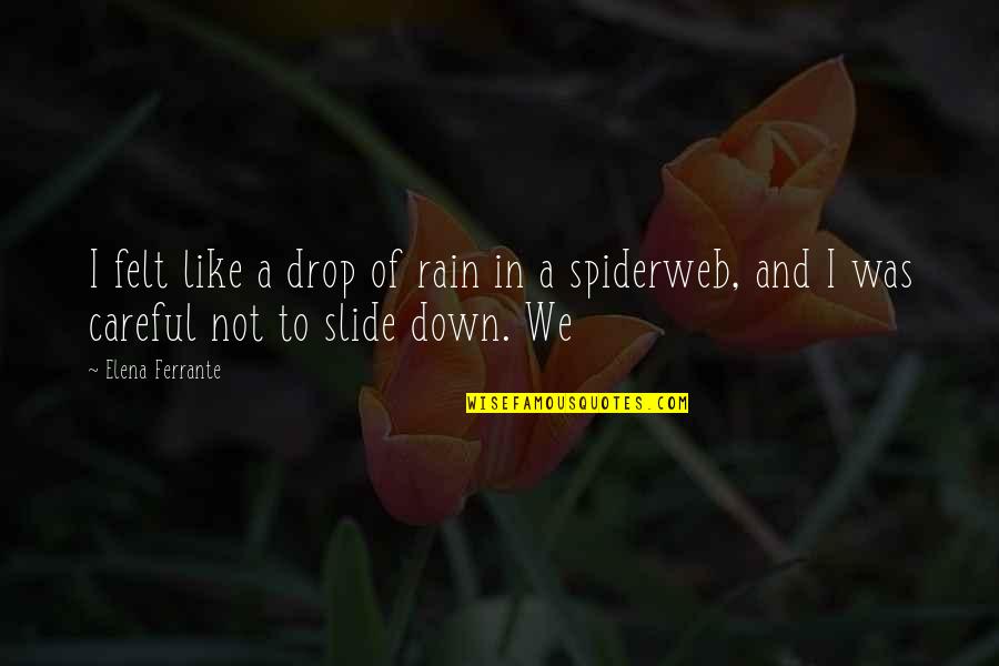 Melanet Ru Quotes By Elena Ferrante: I felt like a drop of rain in