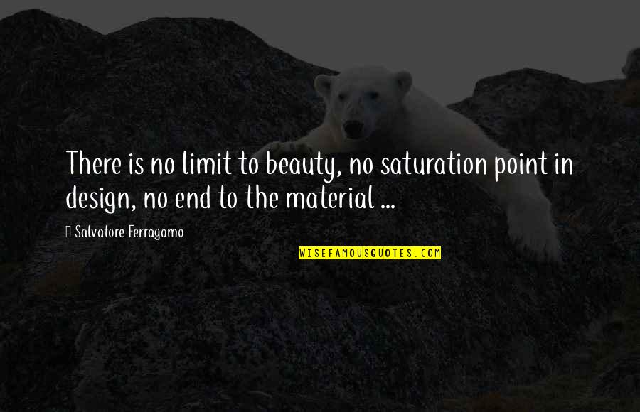 Melchior Gabor Quotes By Salvatore Ferragamo: There is no limit to beauty, no saturation