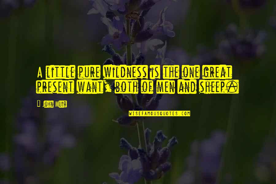 Melinda Haynes Quotes By John Muir: A little pure wildness is the one great