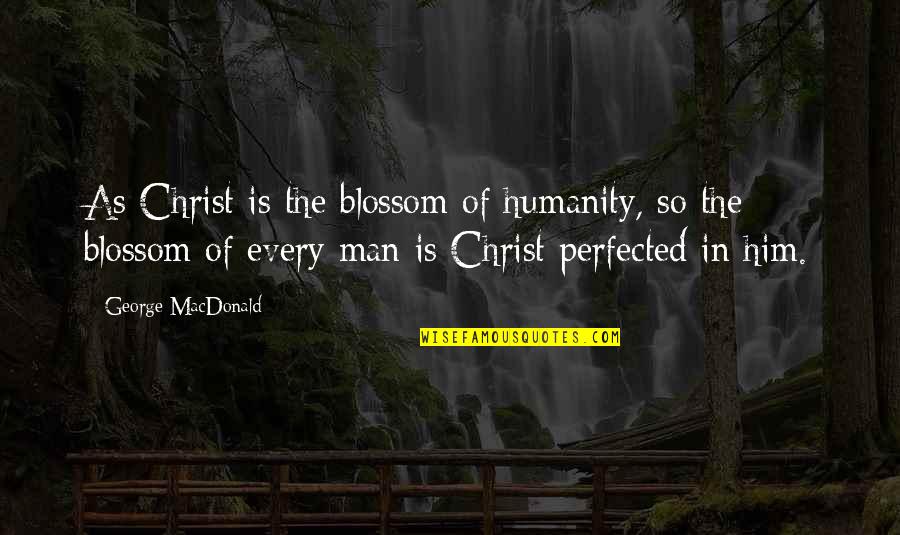 Melitele Quotes By George MacDonald: As Christ is the blossom of humanity, so