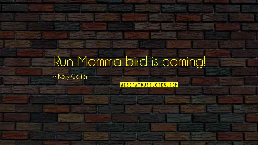 Melliers Perfume Quotes By Kelly Carter: Run Momma bird is coming! Melliers Perfume Quotes By Kelly Carter: Run Momma bird is coming!